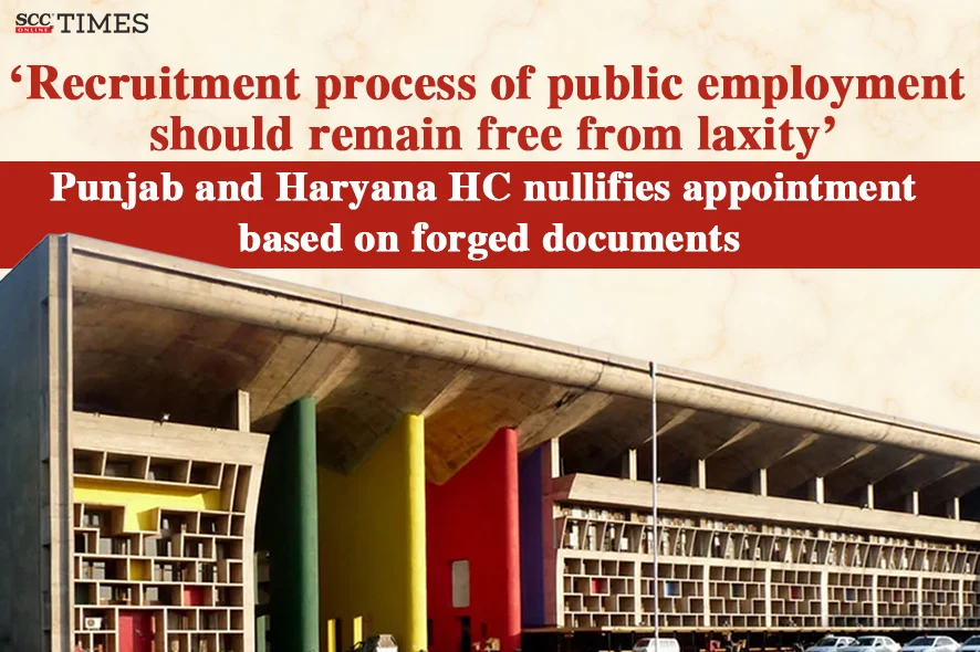 appointment secured by forged documents