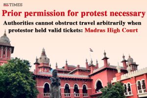 arbitrary travel obstruction of protestors