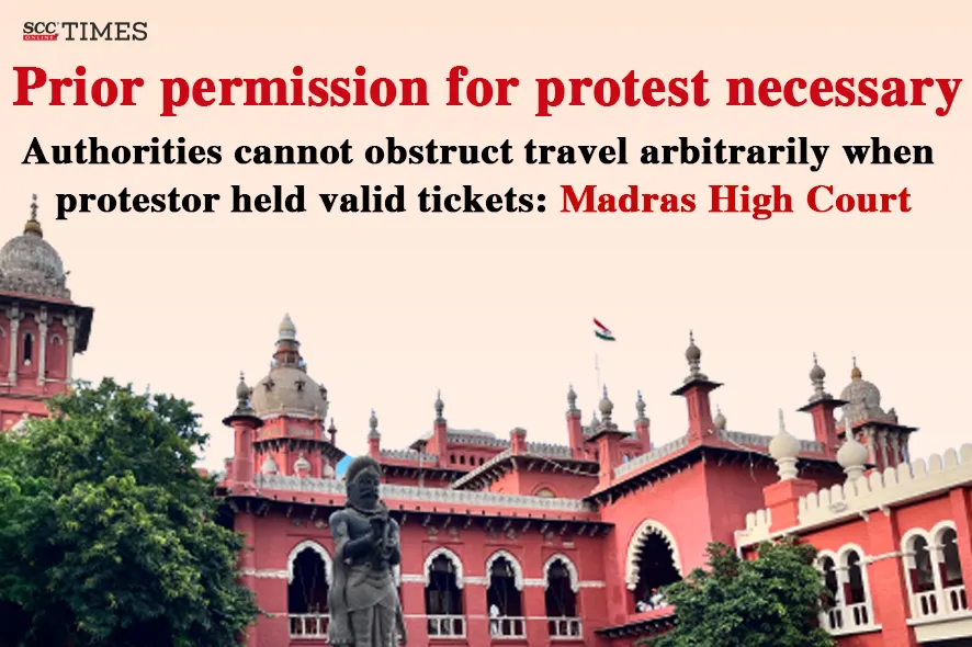 arbitrary travel obstruction of protestors