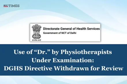 Use 'Dr.' by physiotherapists