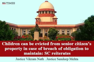 eviction of children from senior citizen's property