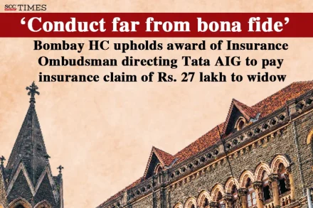 insurance claim by TATA AIG to widow