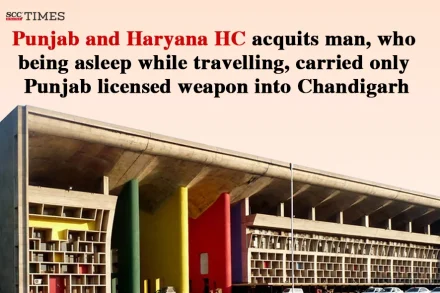 man carrying only Punjab licensed weapon into Chandigarh