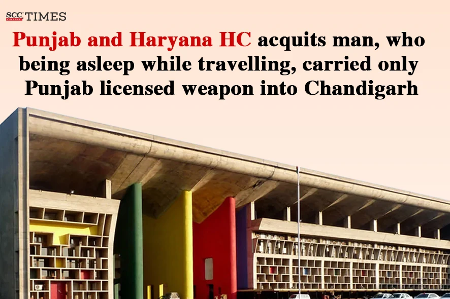 man carrying only Punjab licensed weapon into Chandigarh
