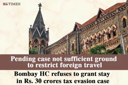 restricting foreign travel over pending tax case