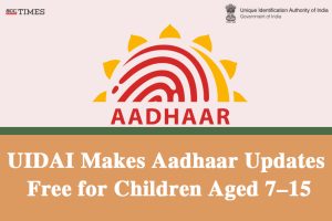 Aadhaar Updates Free for Children