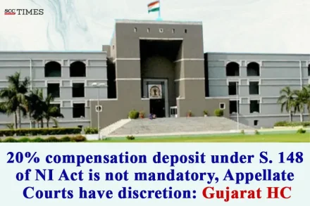 Compensation deposit S. 148 NI Act