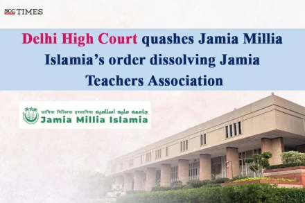 Jamia Teachers Association's dissolution