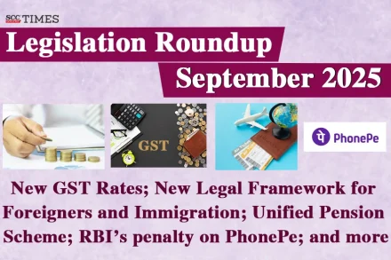 Legislation Roundup September 2025