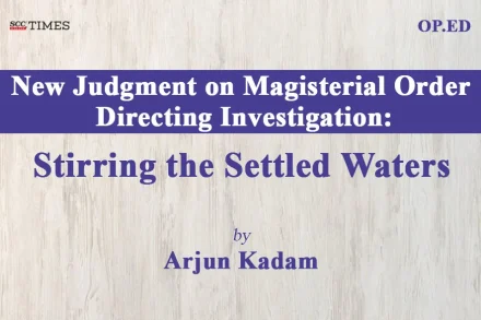 Magisterial Order under Section 156(3) CrPC