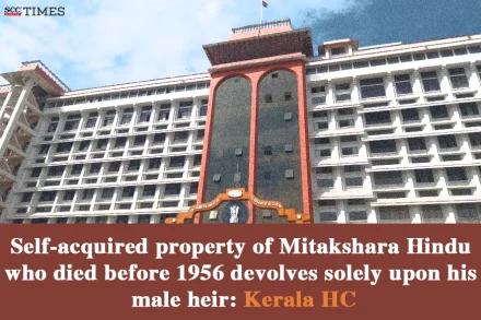 Mitakshara Hindu's property devolves on male heir