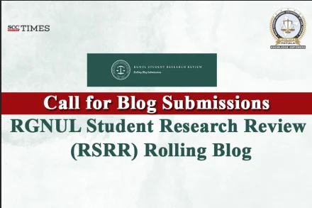 RGNUL Student Research Review Blog Submissions