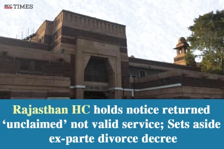 Unclaimed Notice Not Valid Service