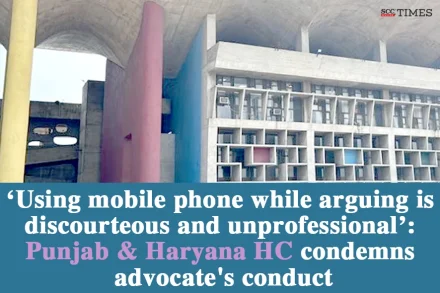 advocate using mobile phone in Court