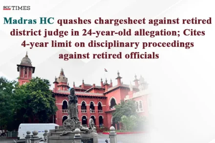 chargesheet against retired judge