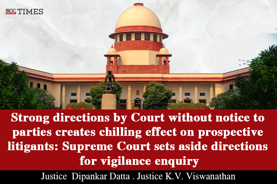 SC ruling on strong directions by Court without notice to parties| SCC ...