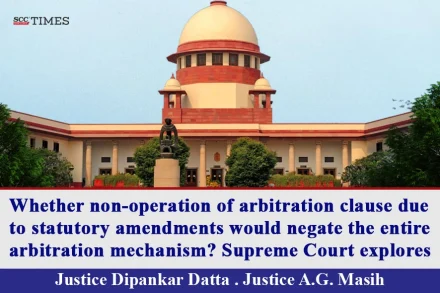 non-operation of arbitration clause