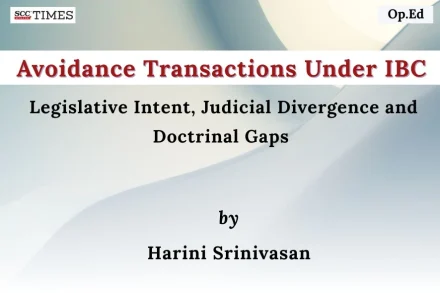 Avoidance Transactions under IBC