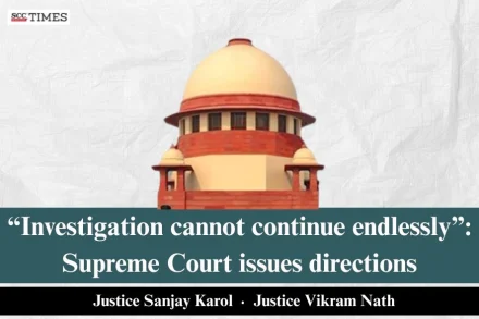 Investigation Cannot Continue Endlessly