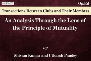 Transactions Between Clubs and Their Members