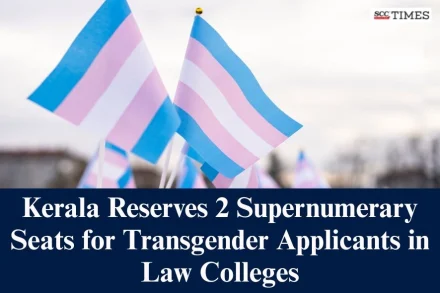 Transgender applicants in Law Courses