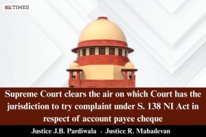 complaints for account payee cheque