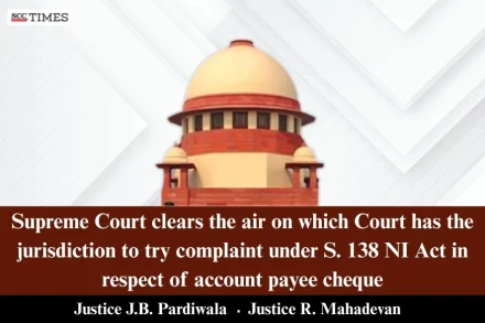 complaints for account payee cheque