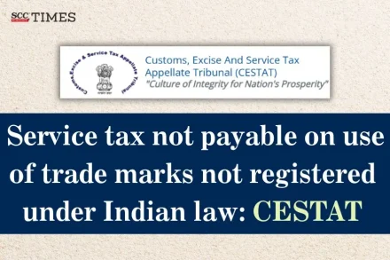 service tax on use of trade marks