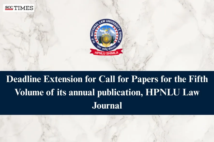 HPNLU Law Journal Call for Papers Extension