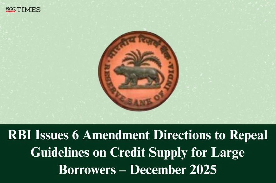Repeal Guidelines on Credit Supply for Large Borrowers