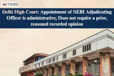 appointment of SEBI adjudicating office