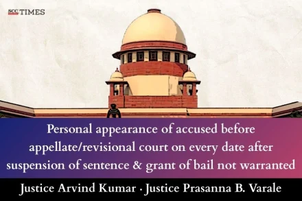 Personal appearance of accused