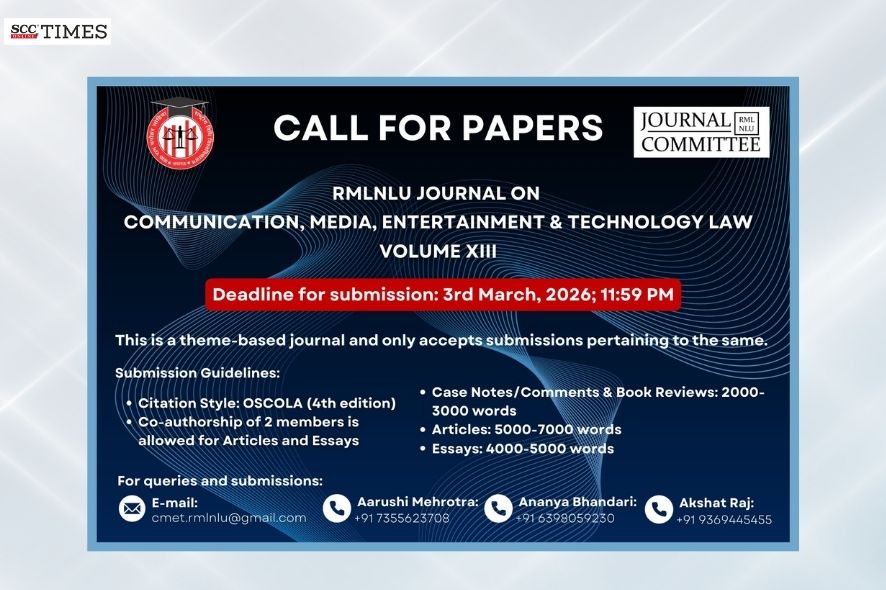 Call for Papers | RMLNLU Journal on Communication, Media, Entertainment ...