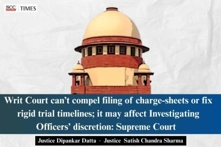 Writ Court cannot direct filing of charge-sheet