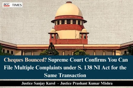 multiple complaints under S. 138 NI Act