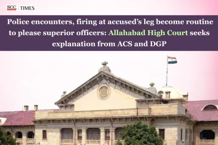 police encounter routine firing at accused's leg