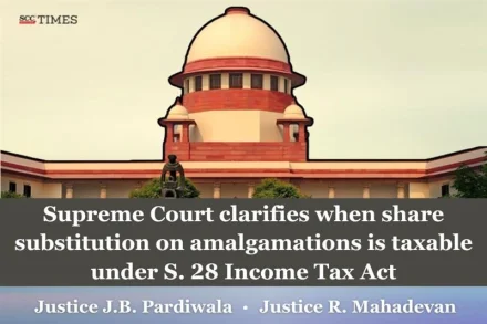 taxability of share substitution in amalgamation