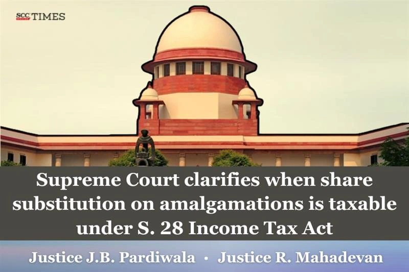 taxability of share substitution in amalgamation