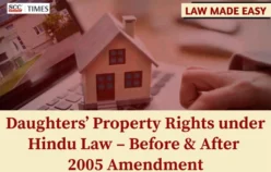 Daughters’ Property Rights under Hindu Law – Before & After 2005 Amendment