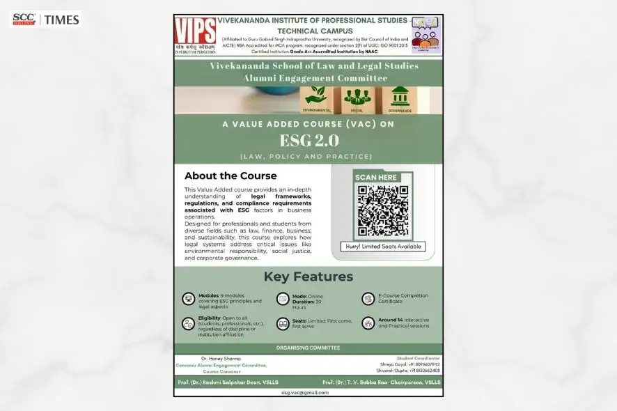 ESG 2.0 Law Policy Practice Course