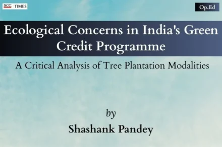 Green Credit Programme Ecological Concerns