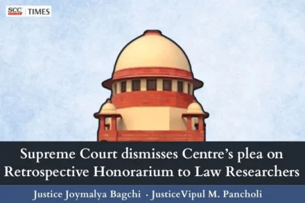 Retrospective Honorarium to Law Researchers