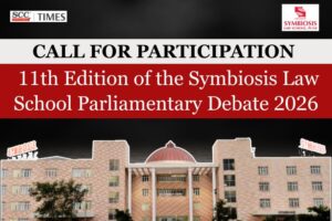 Symbiosis Law School Parliamentary Debate 2026