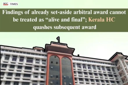 set aside arbitral award findings not alive and final