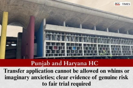 transfer of case not allowed on imaginary anxieties