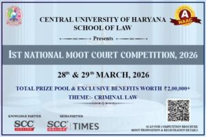 Central University of Haryana Moot Court Competition 2026
