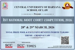 Central University of Haryana Moot Court Competition 2026