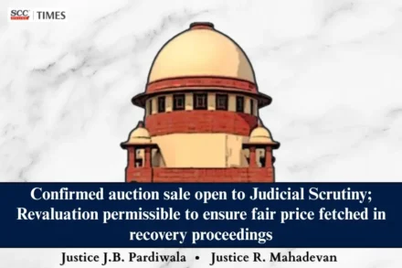 Judicial Review of confirmed auction sale