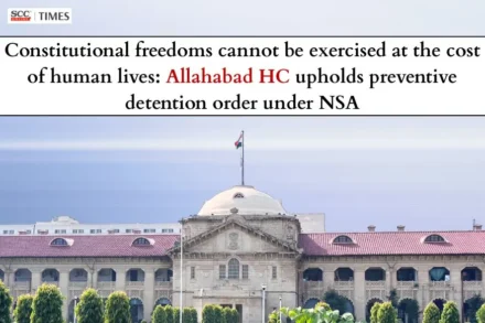 Preventive detention under NSA