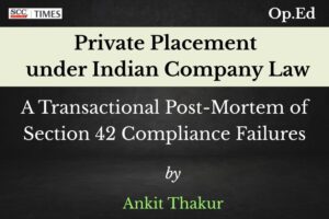 Section 42 Private Placement Compliance